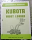 Original Kubota Operator's Manual Front Loader BF400 BF400-PG BF400-G BF400-C