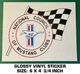 NATIONAL COUNCIL OF MUSTANG CLUBS - GLOSSY STICKER DECAL - VINTAGE SCCA