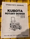 KUBOTA-Rotary Mower-Models RCK60-24B-RCK54-24B-RCK54-75B-Operator's Manual