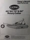 LONG 48" 60" 72" 84" 498 499 1772 1784 Rotary Mower Owner & Parts Manual Tractor