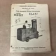 Yale KGA51 3000-10000# OPERATOR MANUAL & PARTS BOOK CATALOG LIST FORK LIFT TRUCK