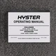 Hyster S70XM S80XM S100XM S120XM Forklift Lift Truck Owner Operator User Manual