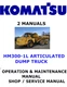 KOMATSU HM300-1L ARTICULATED DUMP TRUCK MANUAL SERVICE OPERATOR REPAIR PDF