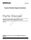 Caterpillar Cat 322B Excavator Factory Attachments Parts Catalog Manual