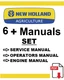 New Holland T4.75V Tractors Service Repair Operators Shop Engine Manual PDF USB