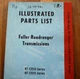 EATON FULLER Roadranger TRANSMISSION RT-12510 RT-12515 Parts Manual book list