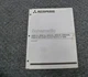 Mitsubishi EV100ZX Control System w/ SCR on 2FBC15 Service Schematics Manual
