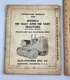 Original Vintage Allis-Chalmers Models HD 16AC HD 16DC Tractors Manual