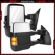 For 08-16 Ford F250-F550 Super Duty Tow Mirrors Chrome Power Heated Turn Signal