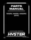 Hyster N35ZR2, N40ZR2, N30ZDR2 (E470) Forklift Parts Manual Catalog Diagram Book