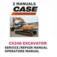 CASE CX240 CRAWLER EXCAVATOR MANUAL OPERATORS SERVICE REPAIR SHOP  PDF