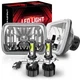 1SET 7x6" 5X7" LED Sealed Headlights Beam For INTERNATIONAL 4700 4900 8100 9900