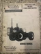 VINTAGE VERSATILE TRACTOR SERVICE MANUAL D118 G125 D145 TRACTOR