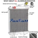 Aluminum Radiator Fit Kubota U35 U35S U35-S2 KX91-3 KX91-3S KX91-3S2 RC411-42300