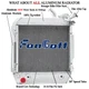 1452142 4-Row Forklift Radiator For Hyster H70XL H80XL H90XL H100XL H120XL