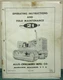 Allis-Chalmers HD21P Tractor Operating Instructions & Field Maintenance Manual