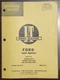 Ford Shop Manual (models listed below) Part # FO-18