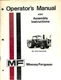 Massey Ferguson MF 2745 Tractor Operator's Manual and Assembly Instructions