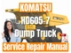 Komatsu Dump Truck HD605-7 Service Repair Manual