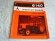 ALLIS-CHALMERS 6140 DIESEL TRACTOR INSTRUCTIONS OPERATOR'S MANUAL
