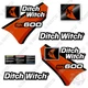 Fits Ditch Witch SK600 Decal Kit Standing Skid Steer - 7 YEAR OUTDOOR 3M VINYL!