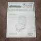 Vtg Bostrom Talladega Series Seat Instruction Operation Service Manual Parts