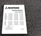 Mitsubishi FG30K Forklift OPTIONS Service Repair Manual Supplement 99719-91100