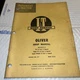 I &T Tractor Manual O-7 Oliver 99, Super 99, Super 99 GM Free Ship