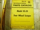 IH INTERNATIONAL 4S-55 4S5 FOUR WHEELED SCRAPER PARTS LIST