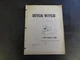 Ditch Witch 6-Way Backfill Blade Manual  Issue 4-5/77   050-562