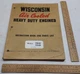 WISCONSIN Air Cooled HEAVY DUTY ENGINES - Models VE4D  VF4D - Instruction BOOK a