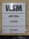Kubota LA1944 Loader  Workshop Service Manual 9Y111-15672