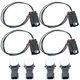 4X Parking Assist Sensor with Connector for GMC Sierra 1500 2500 HD 3500 HD