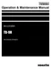 Komatsu TD-9H Bulldozer Operators Maintenance Manual SN P045501-P046274