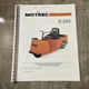 Motrec E-242 Operation Maintenance Parts Manual SN 1035395 & Up