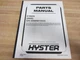 Hyster E100ZS Parts Manual (D098) 2005 Customer Edition Hy-E100ZS (Pack of 6)