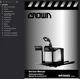 Crown WP2000s Series Forklift Repair Service Work-Shop Manual PDF USB