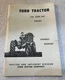 1959 Ford Tractor Owners Manual 701 & 901