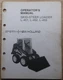 NEW HOLLAND L451 L452 L455 SKID STEER LOADER OPERATION & MAINTENANCE MANUAL BOOK