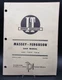 I&T Shop Service Manual Massey Ferguson MF-24 MF1100 MF1130 Maintenance Fix