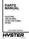 Hyster J40XL J50XL J60XL B168 Electric Forklift Parts Catalog Manual PDF USB