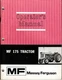 Massey-Ferguson MF 175 Tractors Operator's Manual Very Nice
