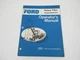 Ford 09GN1023 Rotary Tiller Operator's Manual