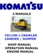 KOMATSU CD110R-1 CRAWLER DUMPER OWNERS SERVICE ENGINE REPAIR MANUAL PDF ON USB