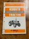 KUBOTA M4950 M5950 Tractor Parts Manual book catalog list spare farm 1983 shop