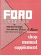 Ford Tractor 1963  2000 & 4000 Select O Speed Shop Manual Supplement: 74 Pages