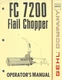 GEHL FC 7200 FLAIL CHOPPER OPERATORS MANUAL
