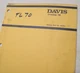 CASE DAVIS TRIMLINE TL 70 Trencher Parts Manual book list spare WALK BEHIND TL70