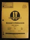 I&T MASSEY FERGUSON SHOP MANUAL MODELS TO35, F40, MH50, MF50, MHF202, MF202