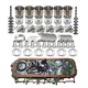 Engine Overhaul Rebuild Kit For Isuzu 6BG1 6BG1T Hitachi ZX200-1 SH200-2 W Valve